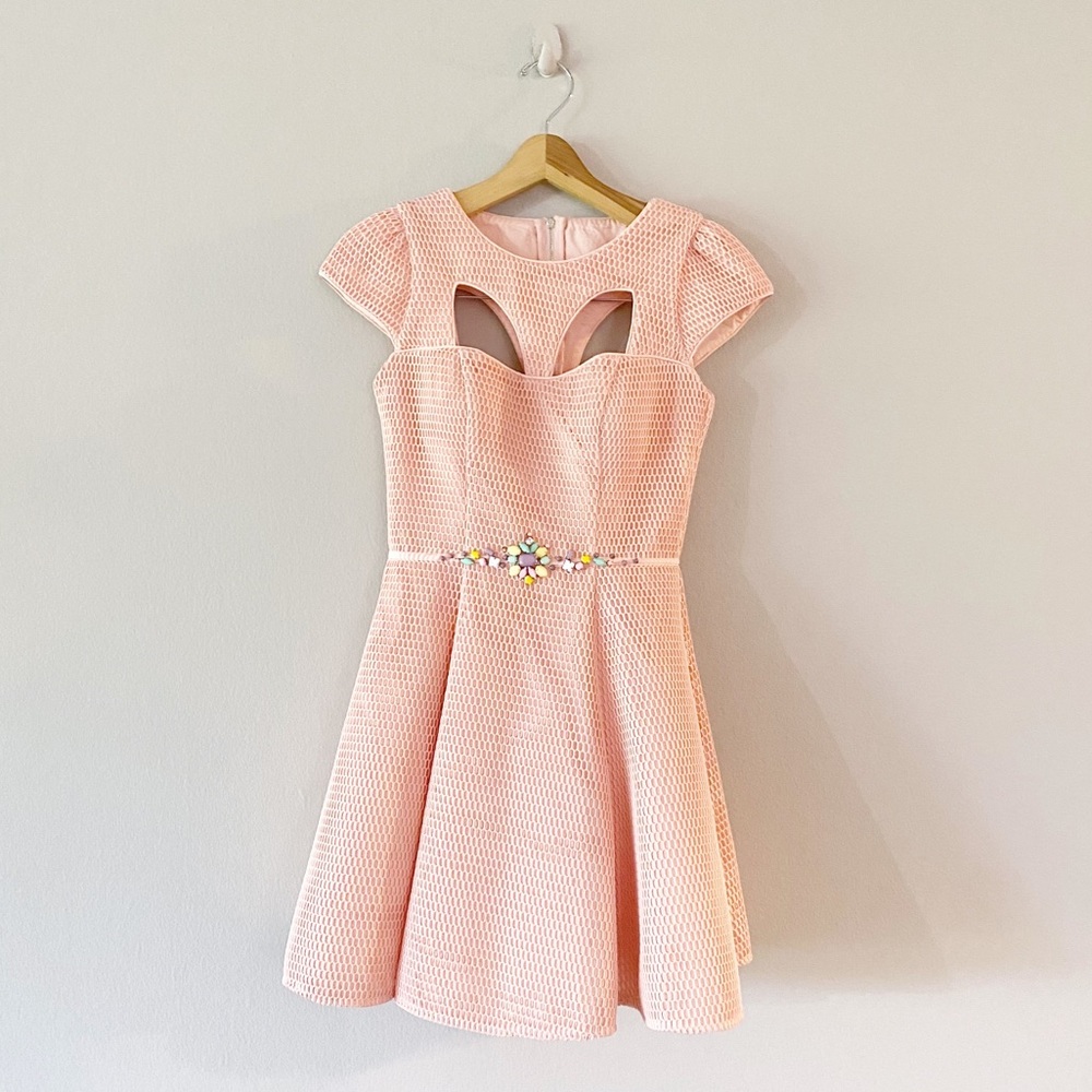 Mac Duggal Pink Mini Dress